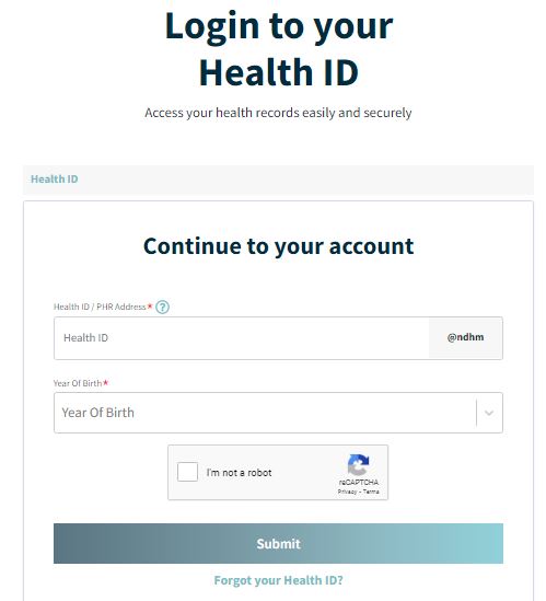 ndhm health id card download