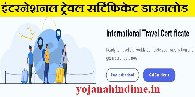International Travel Certificate Download