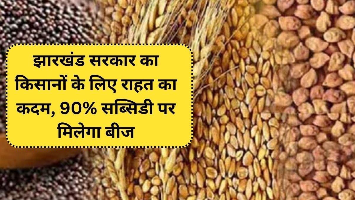 Jharkhand government's relief step for farmers, seeds will be available at 90% subsidy