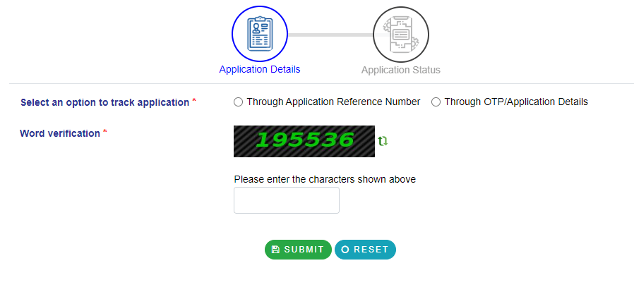 Bihar RTPS Track Application Status